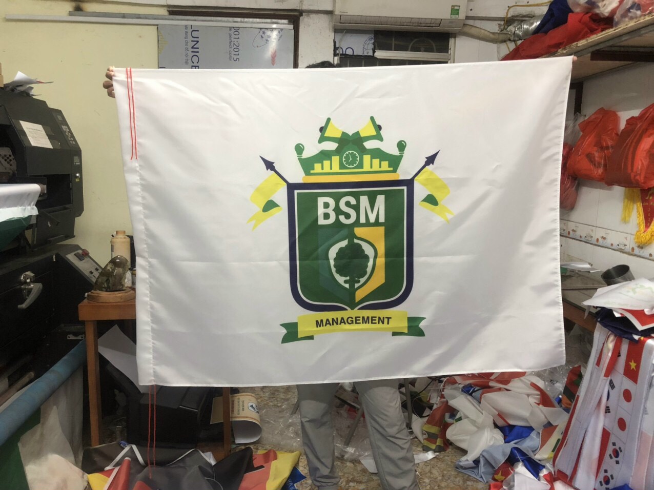 cờ in tại xưởng -INCONI