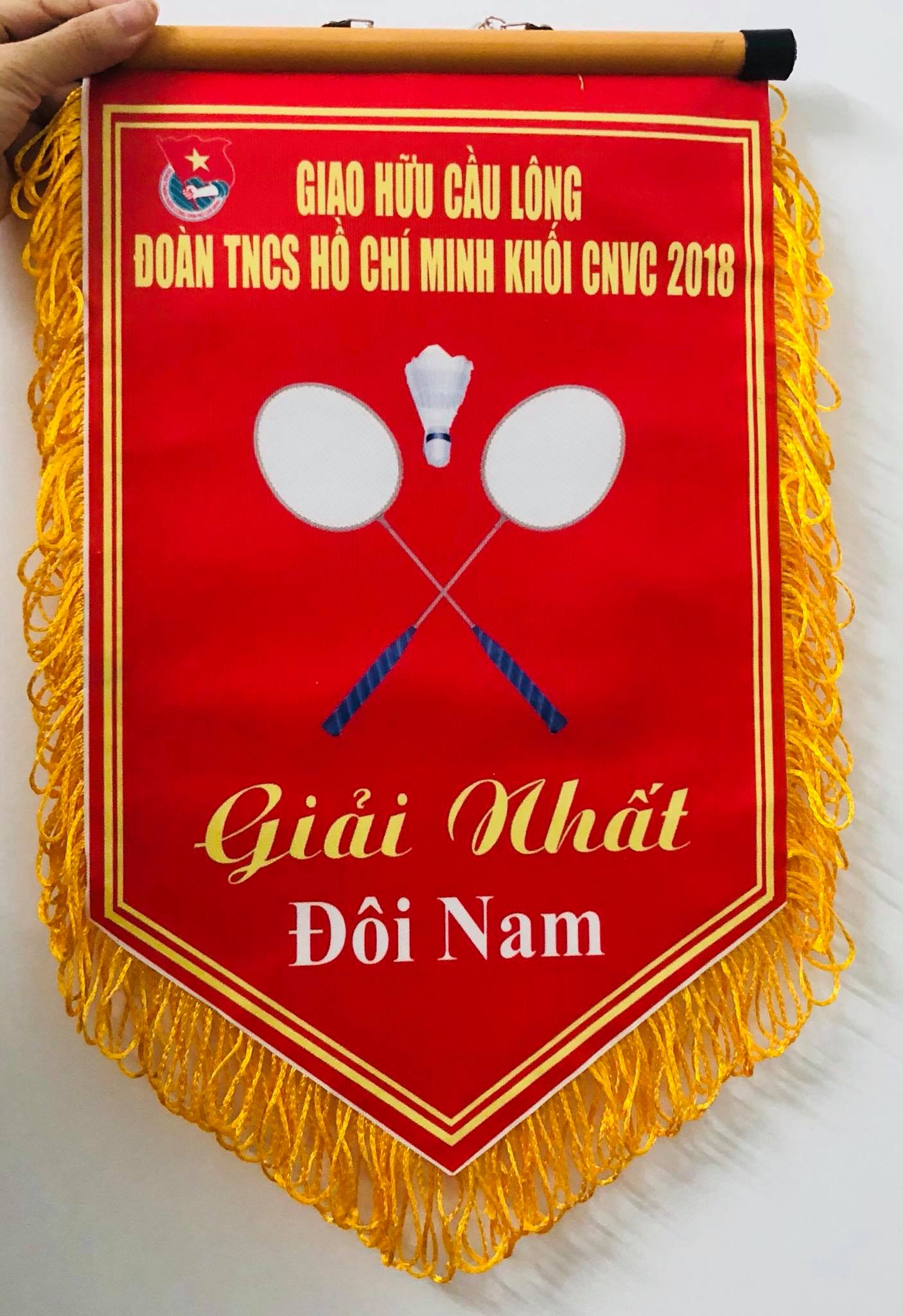 Cờ Lưu Niệm Giải Cầu Lông 3 Cờ lưu niệm giải cầu lông - INCONI