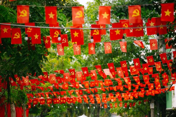 Cờ dây Tổ quốc – Xưởng in cờ INCONI tại Hà Nội