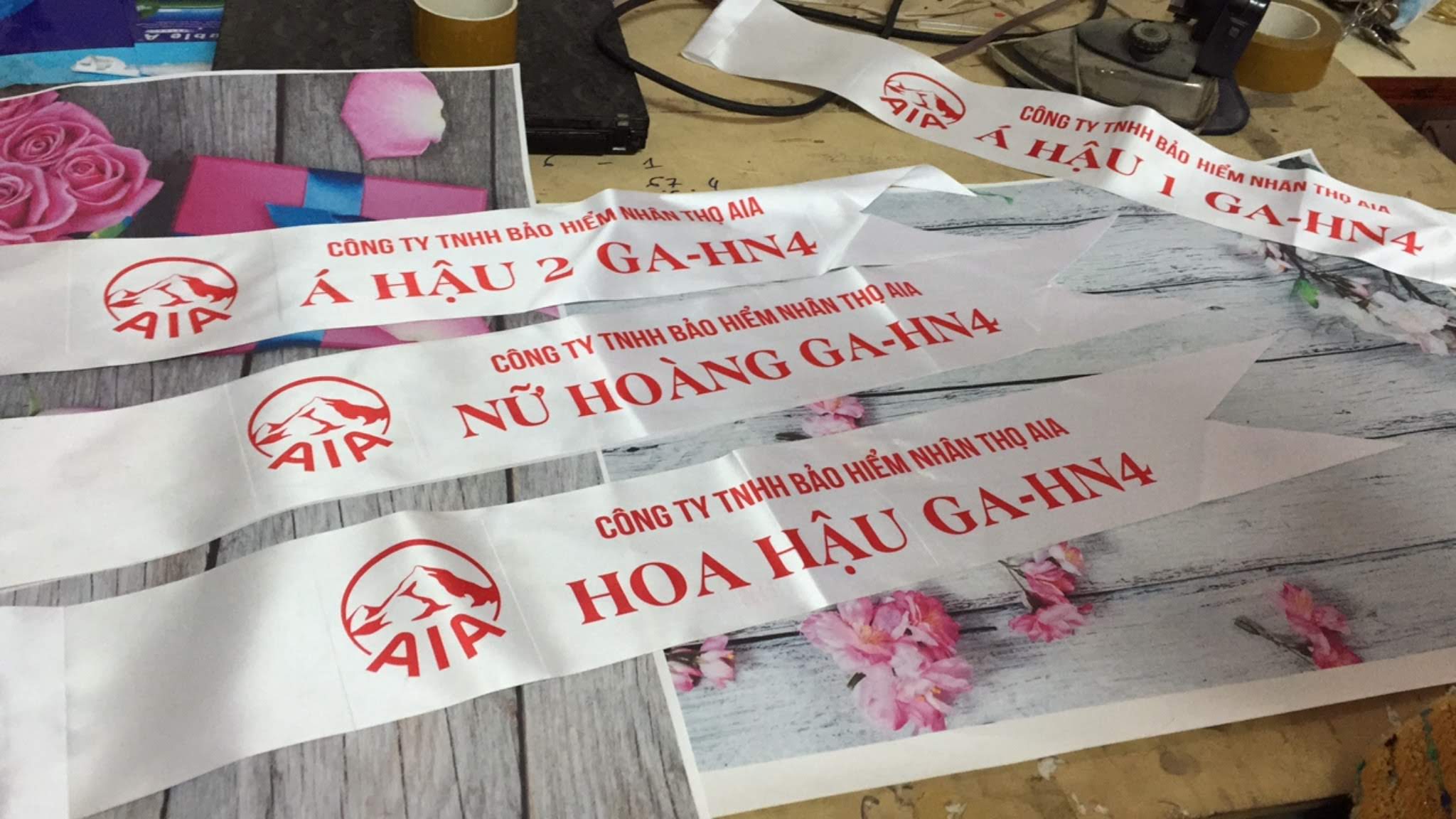 Sash Hoa Hậu Kích Thước