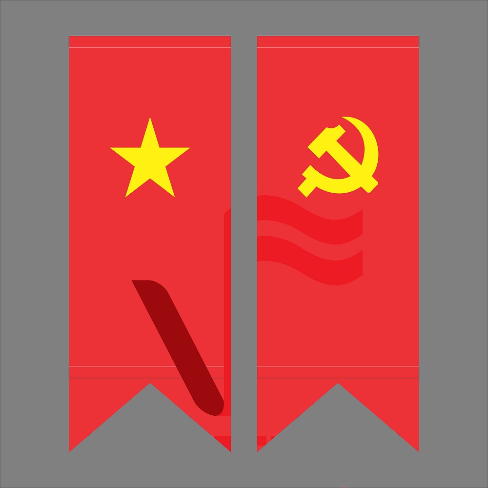 mẫu cờ Tổ quốc đuôi nheo