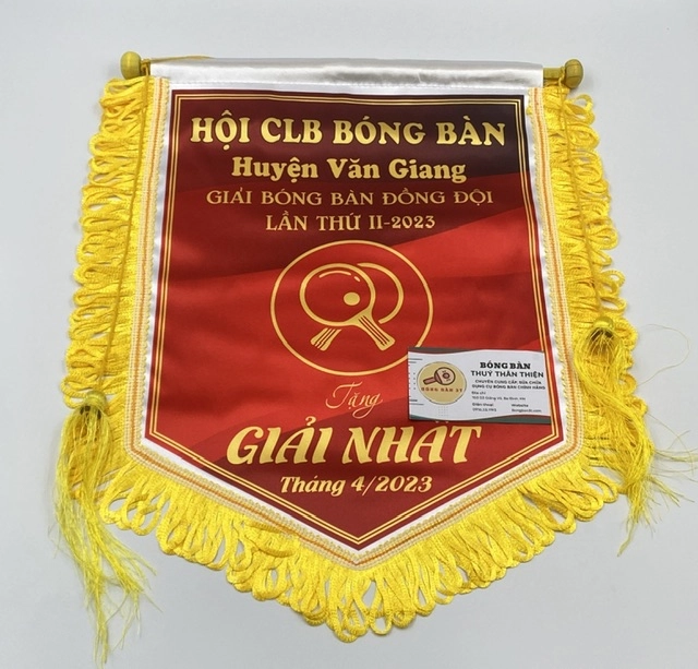 Cờ Lưu Niệm Bóng Bàn – Xưởng In Cờ INCONI