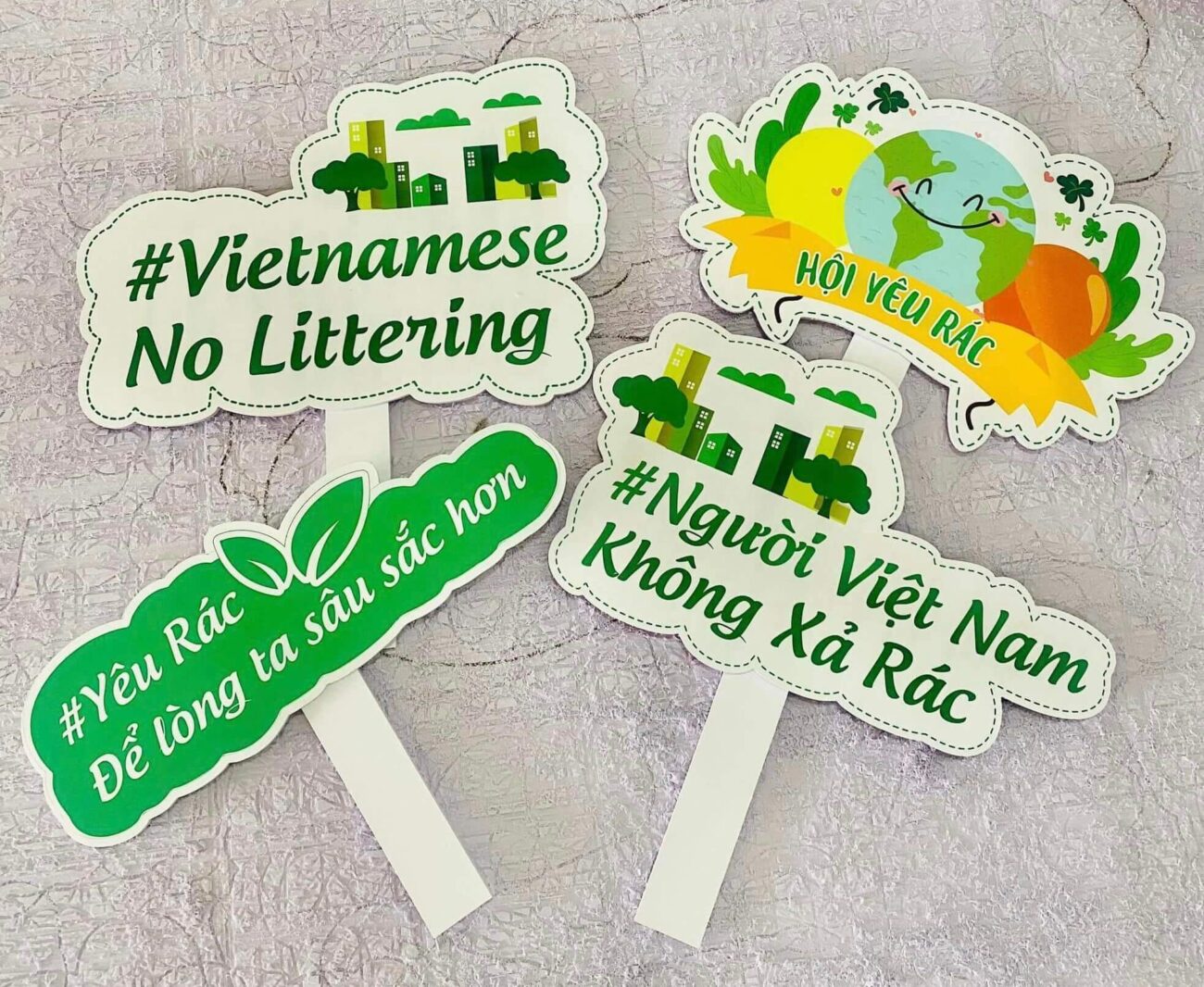 In Hashtag Cầm Tay Bảo Vệ Môi Trường - INCONI 3 In hashtag cầm tay bảo vệ môi trường - INCONI