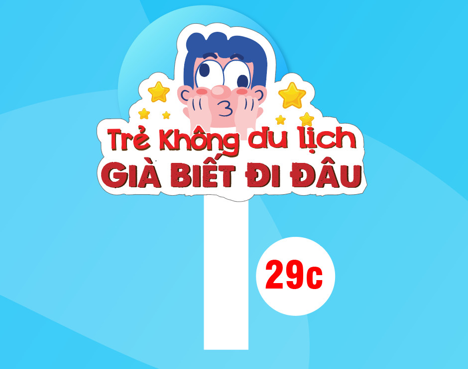 Hashtag Cầm Tay Du Lịch - Xưởng in cờ INCONI 2 Hashtag cầm tay du lịch - INCONI