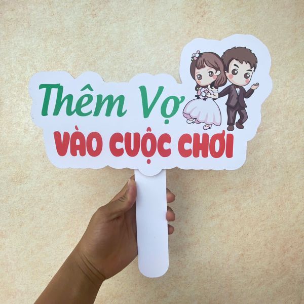 Hashtag Cầm Tay Cưới - Xưởng in INCONI Hà Nội 4 Hashtag cầm tay cưới - INCONI