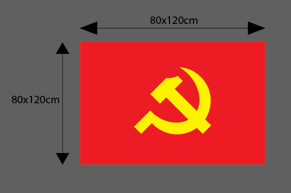 Kích thước cờ Tổ quốc – Xưởng in cờ INCONI tại Hà Nội 2 kích thước cờ tổ quốc