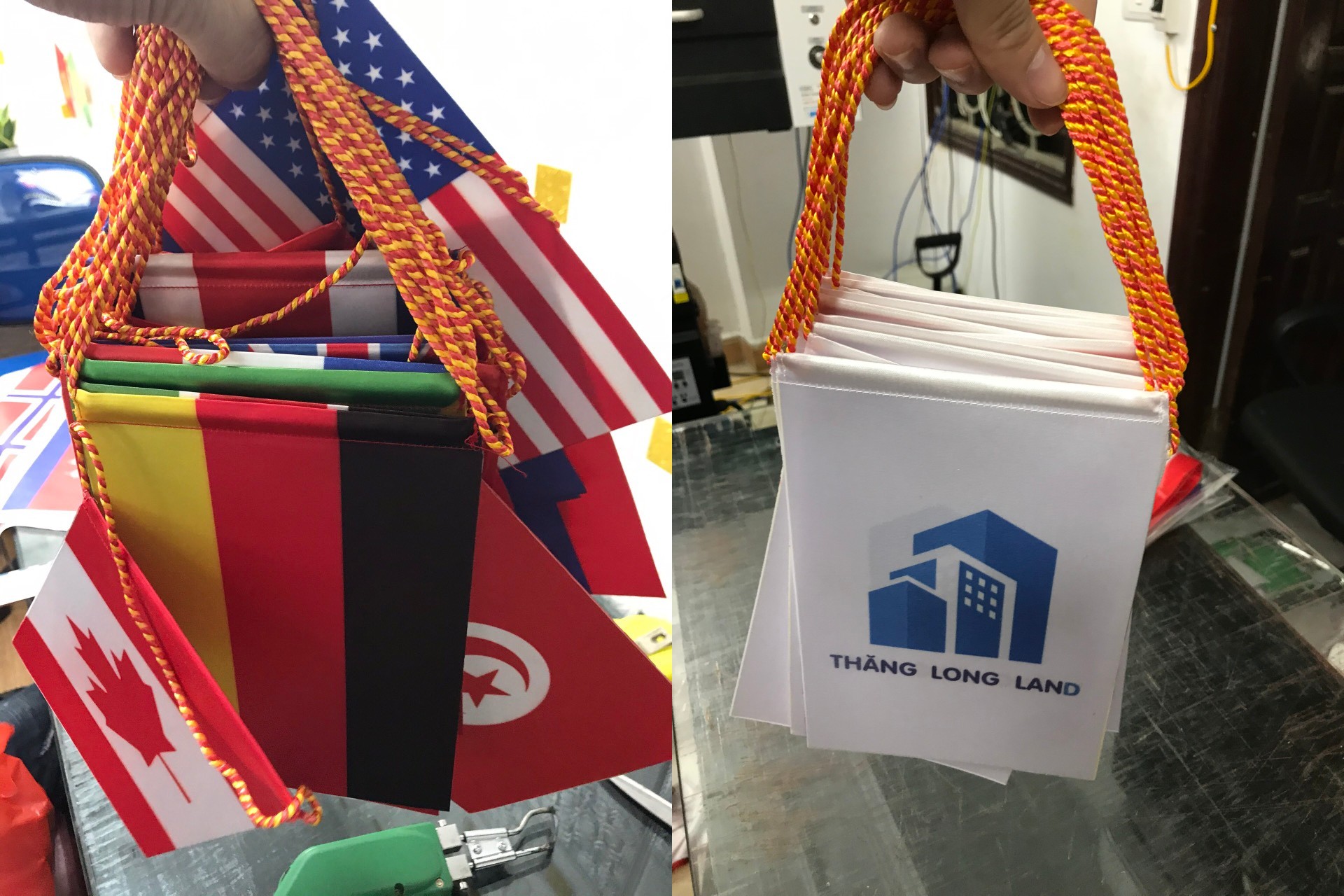 In Cờ Logo Để Bàn