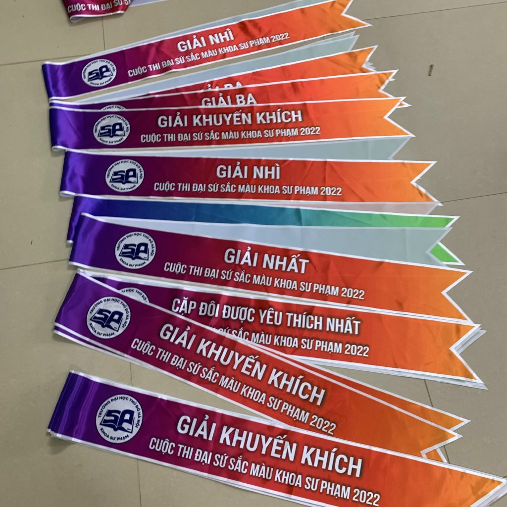 Sash ceremony - xưởng in cờ INCONI sản xuất trực tiếp ceremony uy tín