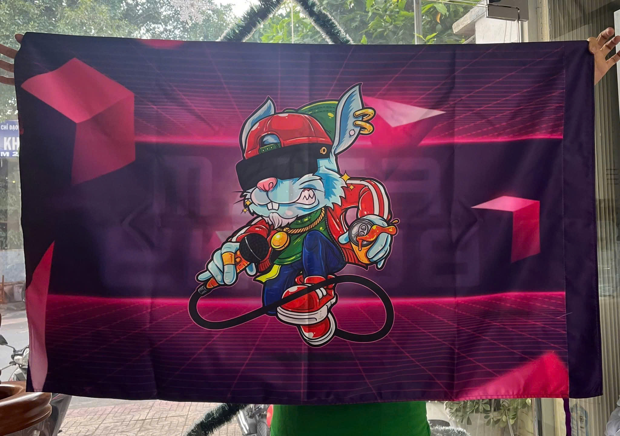 In cờ vải theo yêu cầu