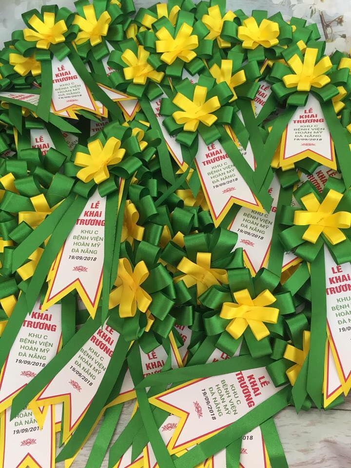 Sản xuất hoa cài áo đại biểu tại Hà Nội - INCONI