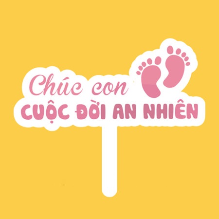 Hashtag Cầm Tay Đầy Tháng - INCONI Giá Rẻ Tại Hà Nội 4 Hashtag cầm tay đầy tháng - INCONI