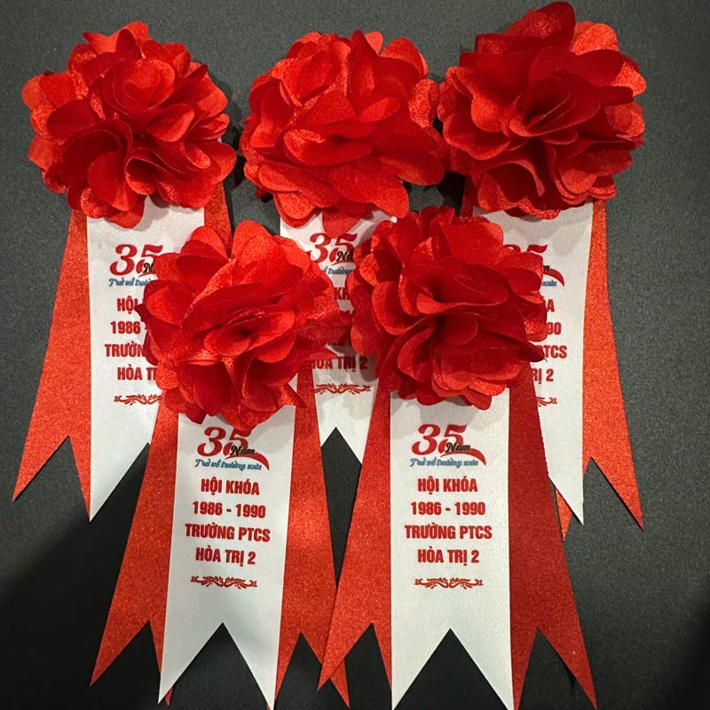Địa Chỉ Mua Hoa Cài Áo Đại Biểu - Xưởng INCONI 3 Địa chỉ mua hoa cài áo đại biểu - INCONI