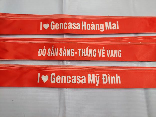 Băng Rôn Đeo Đầu Cho Công Nhân - Xưởng INCONI Hà Nội 3 Băng rôn đeo đầu cho công nhân - INCONI