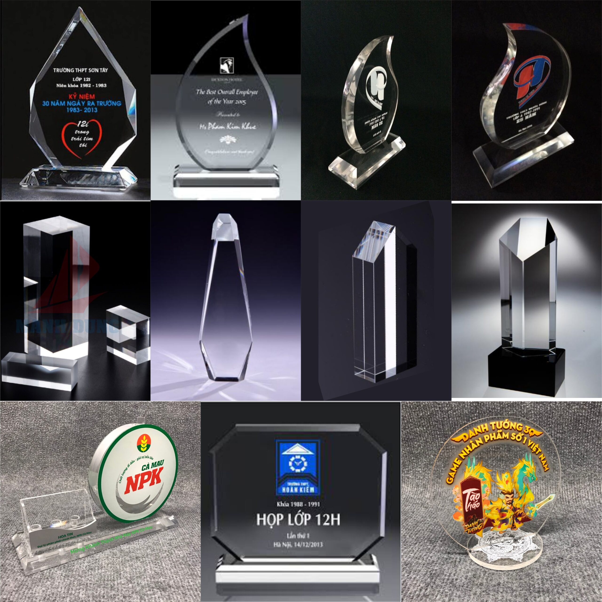 Cúp lưu niệm mica – Xưởng INCONI tại Hà Nội 3 ky niem chuong mica cac loai697906935612 scaled