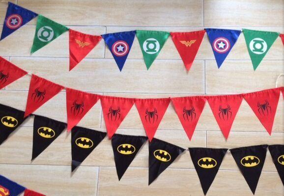 superhero flags superman flags pennant flag orig 3