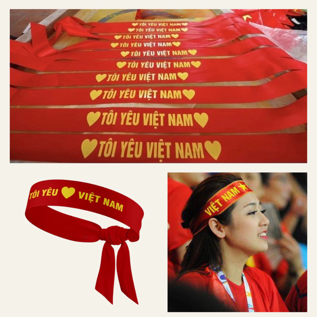 Băng rôn đeo đầu ủng hộ đội tuyển - INCONI