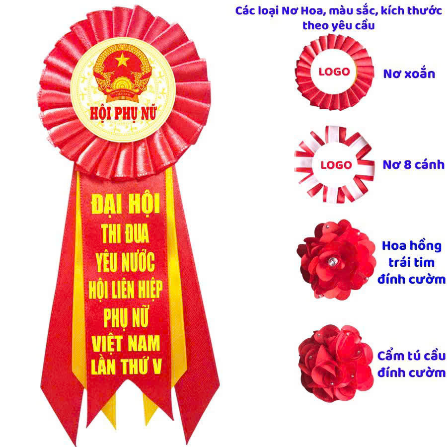 Hoa cài áo đại biểu đồng phục - INCONI
