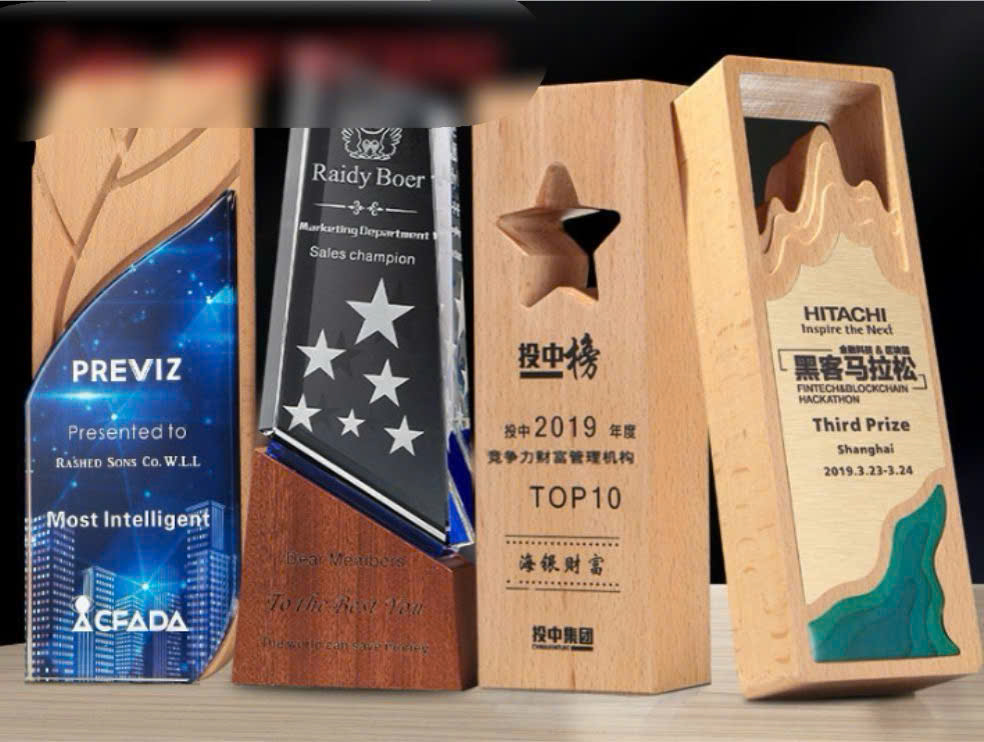 Cúp lưu niệm gỗ - INCONI