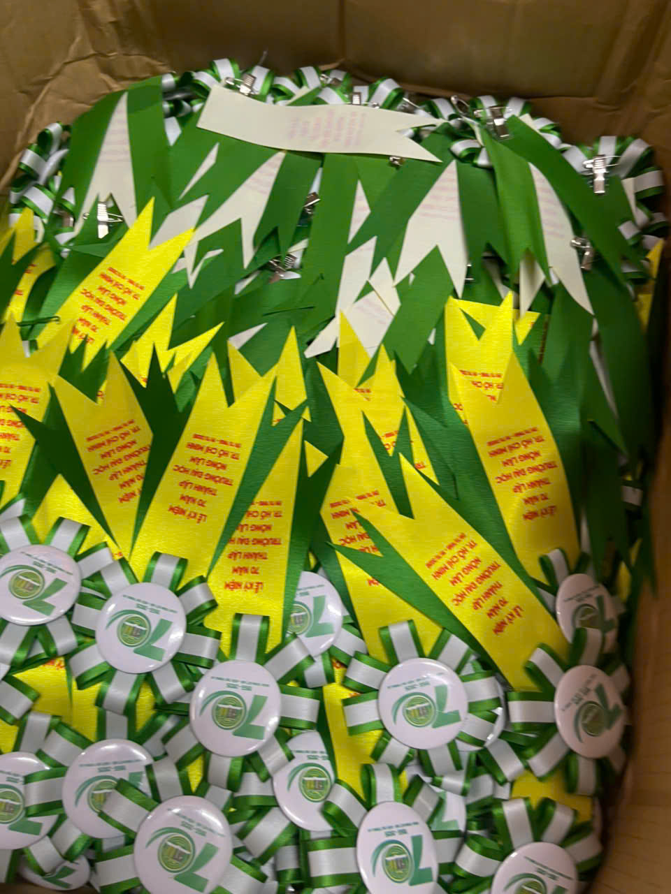 Hoa Cài Áo Đại Biểu Hội Nghị