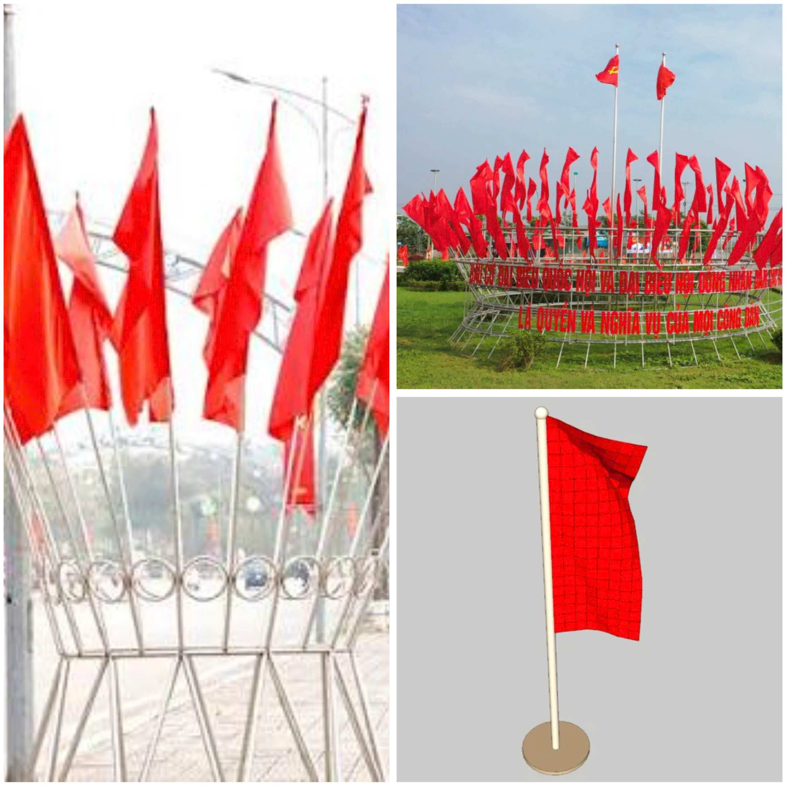 Cờ Hồng Kỳ Trang Trí Trường Học - Xưởng INCONI Chất Lượng Cao 2 Cờ hồng kỳ trang trí trường học - INCONI