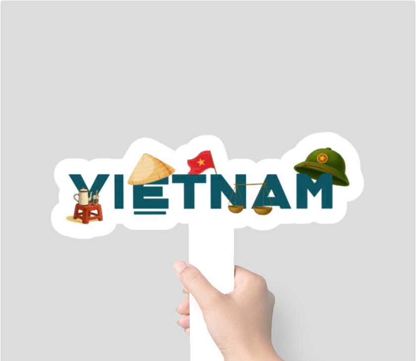 Sticker cầm tay - Xưởng in INCONI Hà Nội